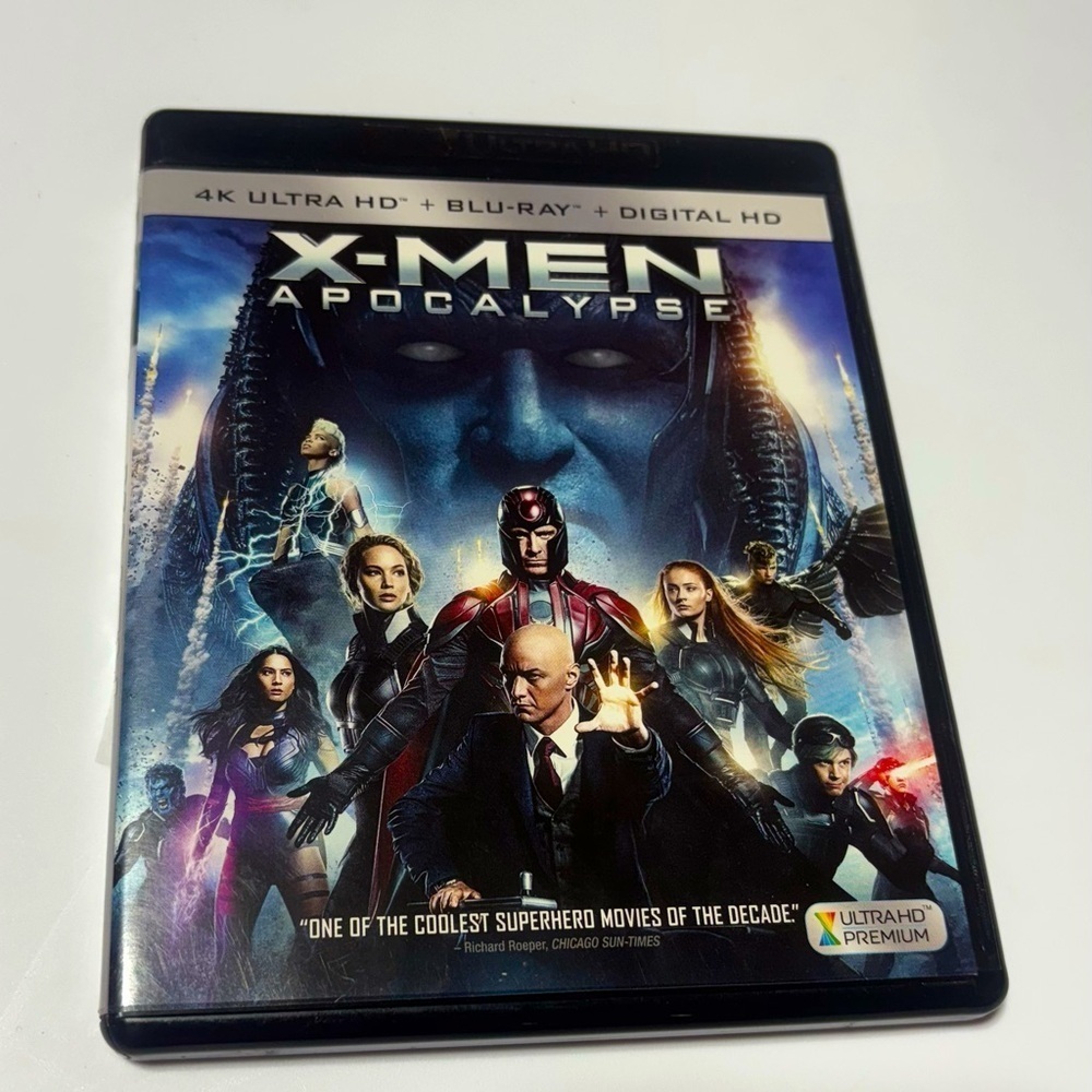 X-Men: Apocalypse 2016 superhero film on 4K Ultra HD, Blu-ray, and Digital HD.